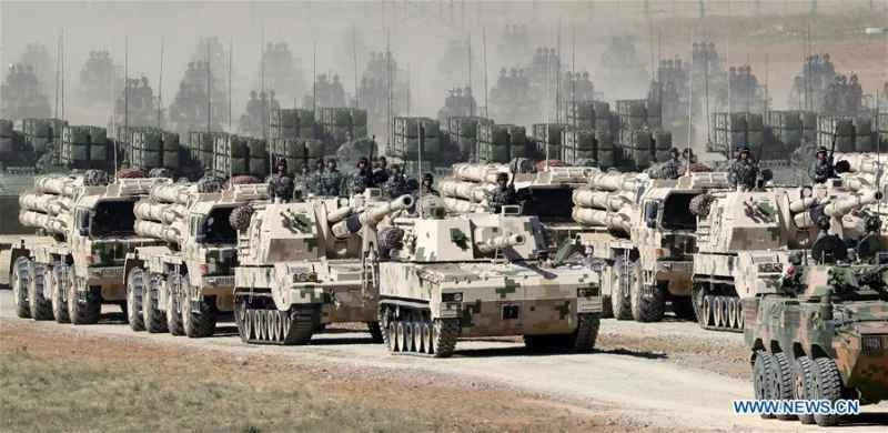 中国人民解放軍90周年記念式典 朱日河 PLZ-05 PLZ-07 PHL-03 砲兵