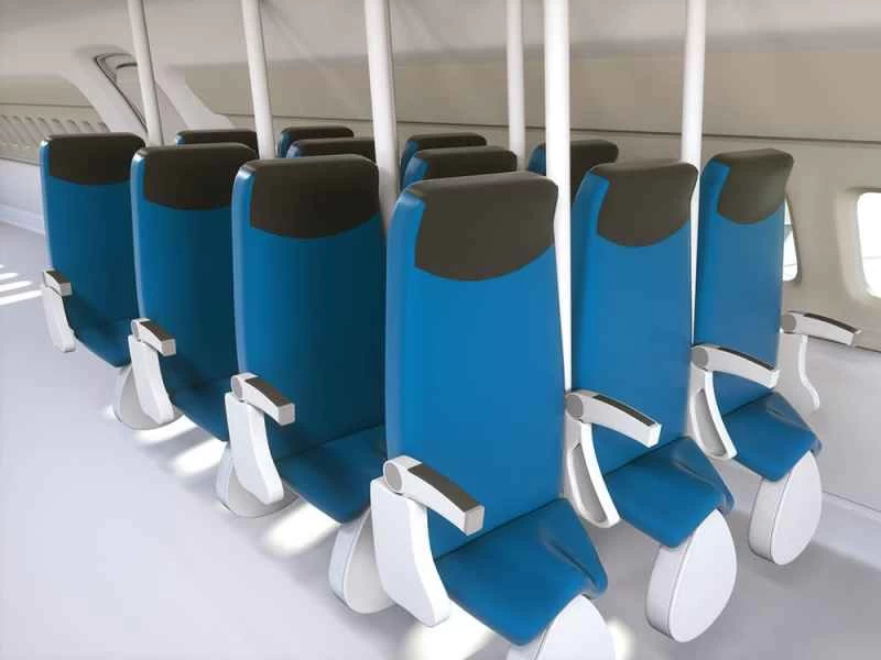 飛行機のサドルシート