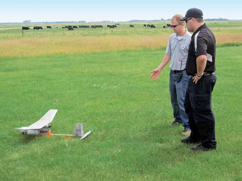 野原のドローン