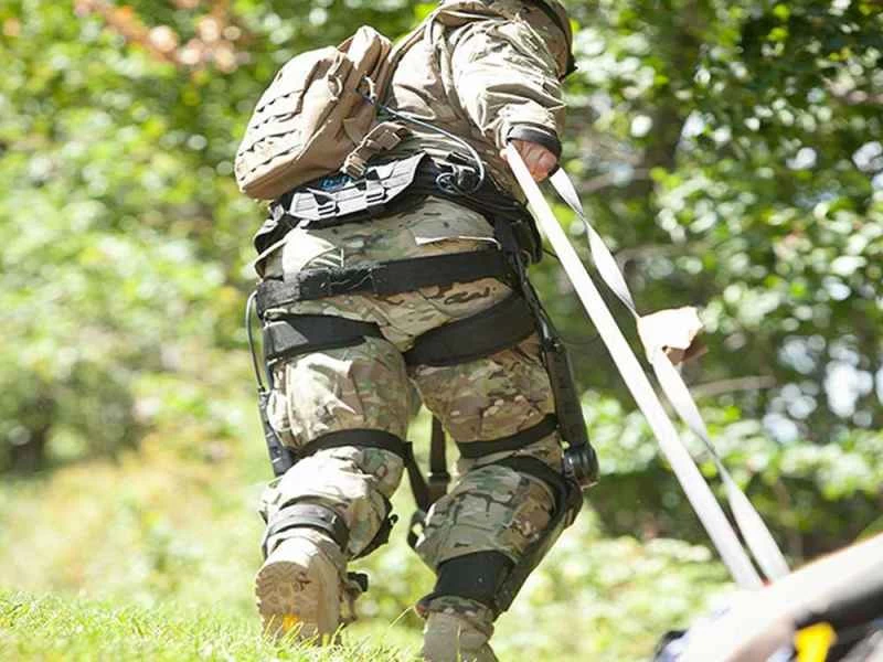 適応型外骨格の実際の動作