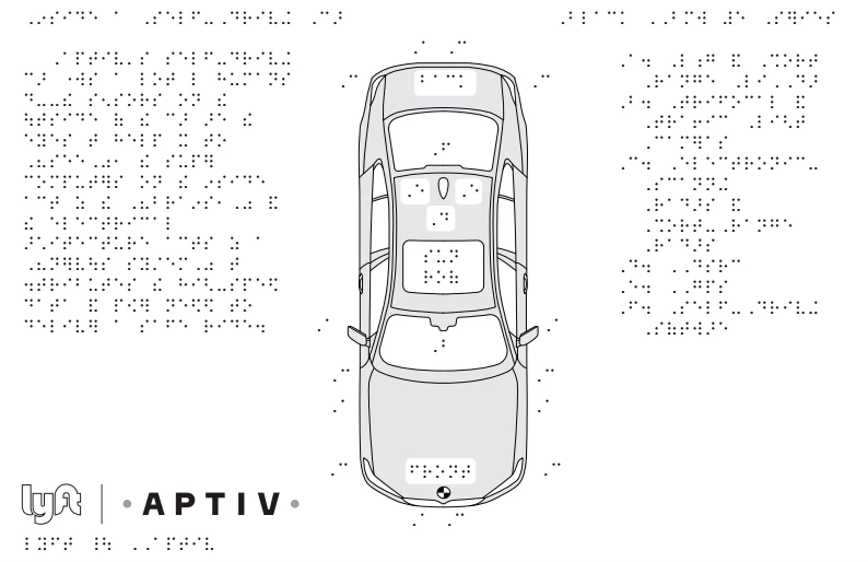 リフトの自動運転技術に関する点字ガイドは、視覚障害者がロボットカーに慣れるのに役立ちます