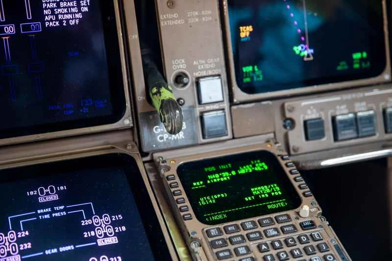 747のコックピット