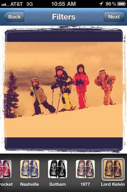 古いInstagram 2010 ケルビンフィルター