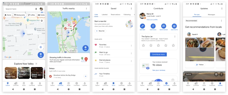 Googleマップは、特に公共交通機関を利用する場合に、さらに便利になります